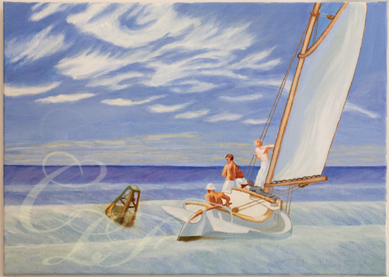 MER HOULEUSE - copie E. Hopper (1939)